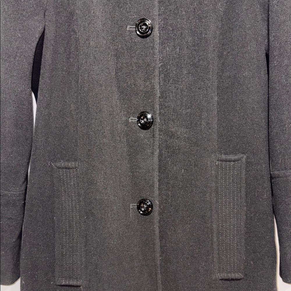 London Fog Women's Black Pea Coat - Picture 3 of 8